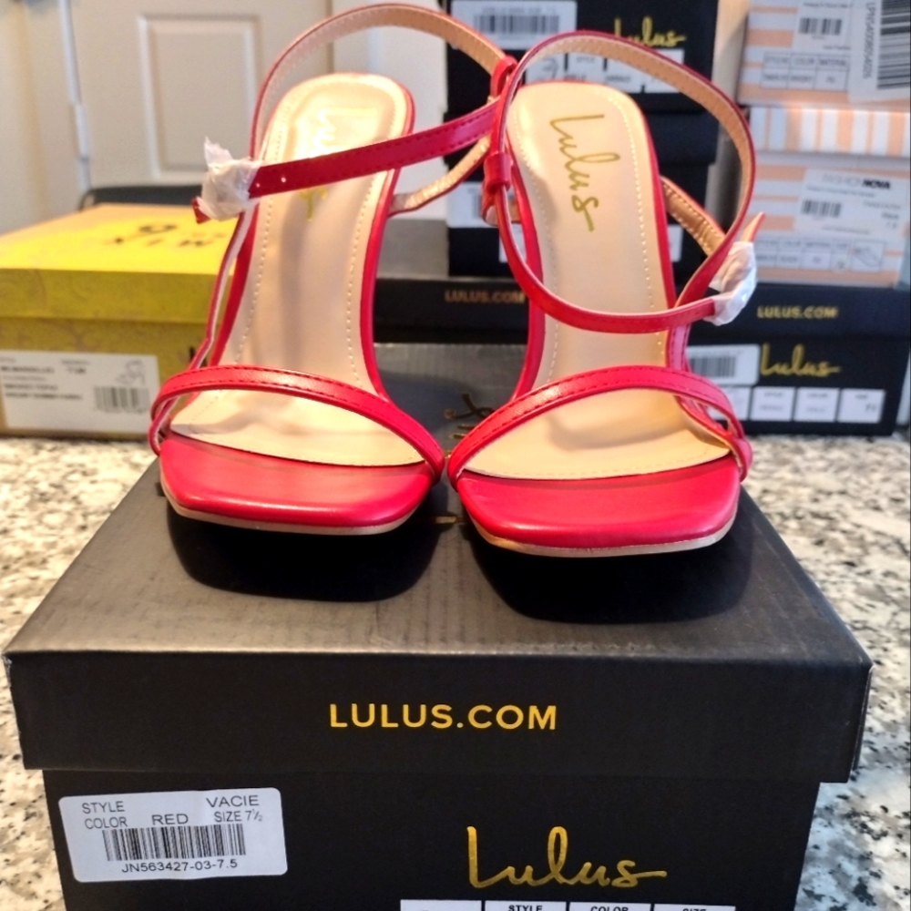 Lulu's pink heels. Size 7.5. NWB